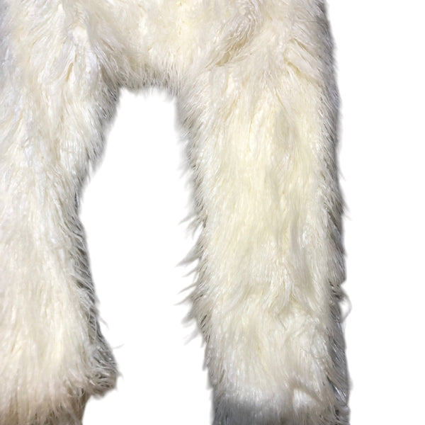 Faux Fur White crop Jacket