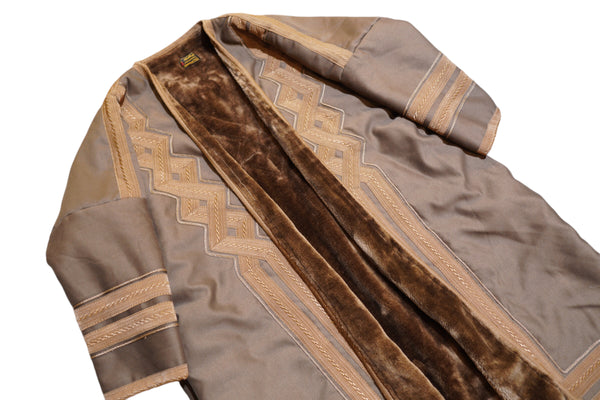 Vintage Quilted faux fur Robe