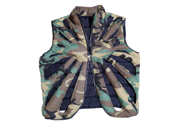 Camo Skeleton Puffer Vest