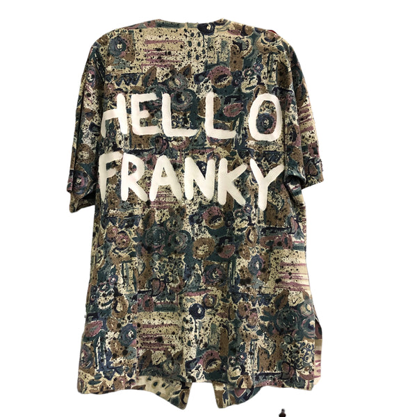 Hello Franky OOAK Custom Embellished Shirt by Blim