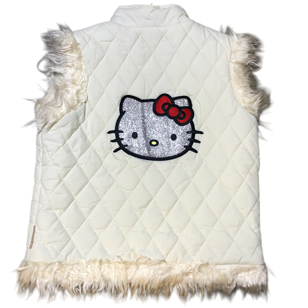 Upcycled Hello Kitty Quilted Vest