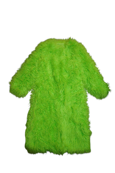 Colorful Neon Faux Fur long coat