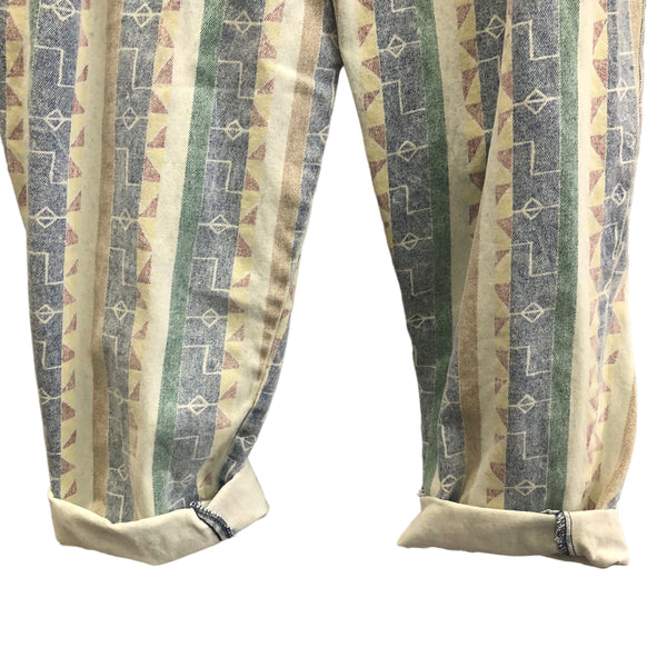 Vintage Weekends Denim Printed Pant