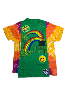 Hand Upcycled Rainbow Shirt by Zealot