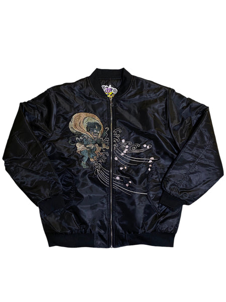 Oni Sukajan Embroidered Bomber Jacket