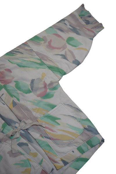 Handmade OOAK Pastel Floral Hapi Coat