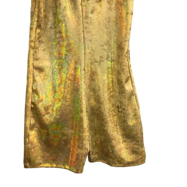 Blim Gold Crushed Velvet Body Suit