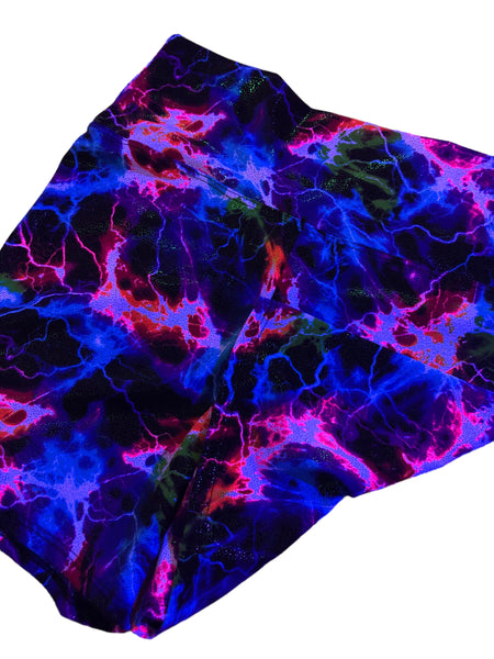 Blim Neon Printed Booty Shorts