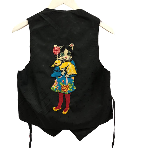 Cat Duck Tapestry Vest