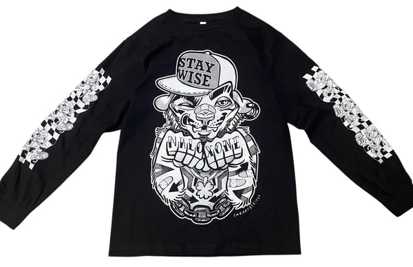 Screen Printed Sneaky Stripes Stay Wise Shirt