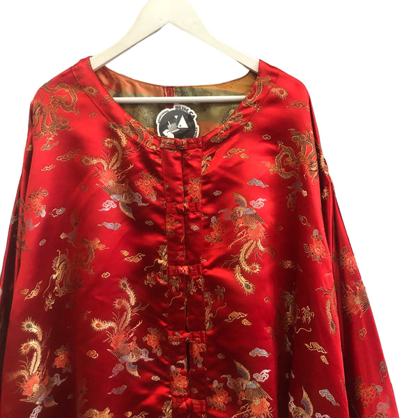 Gold Red Embellished Chinese Jacket