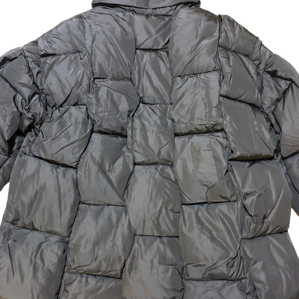 Black Woven Puffer Jacket