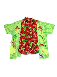 Hand Upcycled watermelon Shirt by Zealot