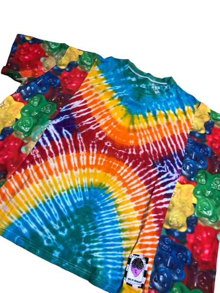 OOAK Upcycled Gummy Bear Tie Dye Shirt by Zealot