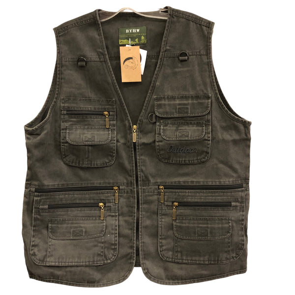 Sun Tarot Acid Black Cargo Vest by Tooth and Claw x Blim