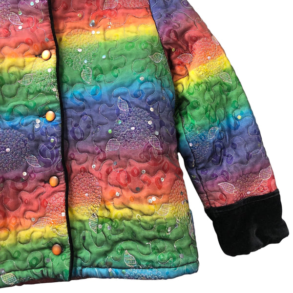 Rainbow Embellished Chinese Quilted Jacket