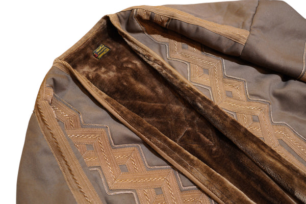 Vintage Quilted faux fur Robe