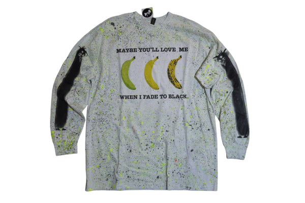 Garfield Banana Splatter Long Sleeve T by Blim