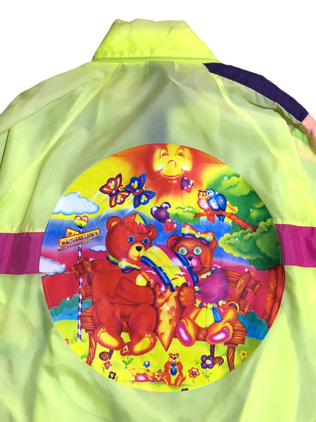 80s New Face Neon Wind Breaker Anorak Jacket by Blim