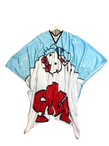 Blim Vintage Hello Kitty “Jaws” Reworked Poncho