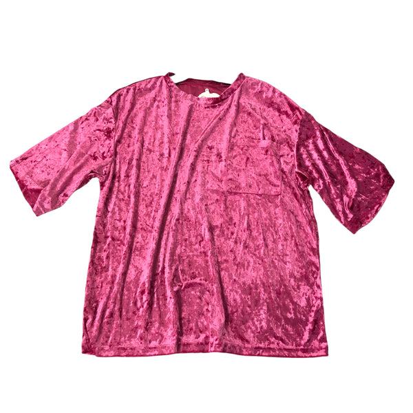 Cherry Crushed Velvet Track Suit