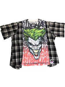 Hand Upcycled Joker Shirt by Zealot