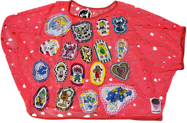 Hand Upcycled mesh Shirt by Zealot