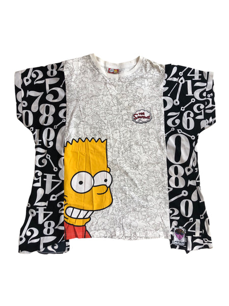 Hand Upcycled Bart Shirt by Zealot