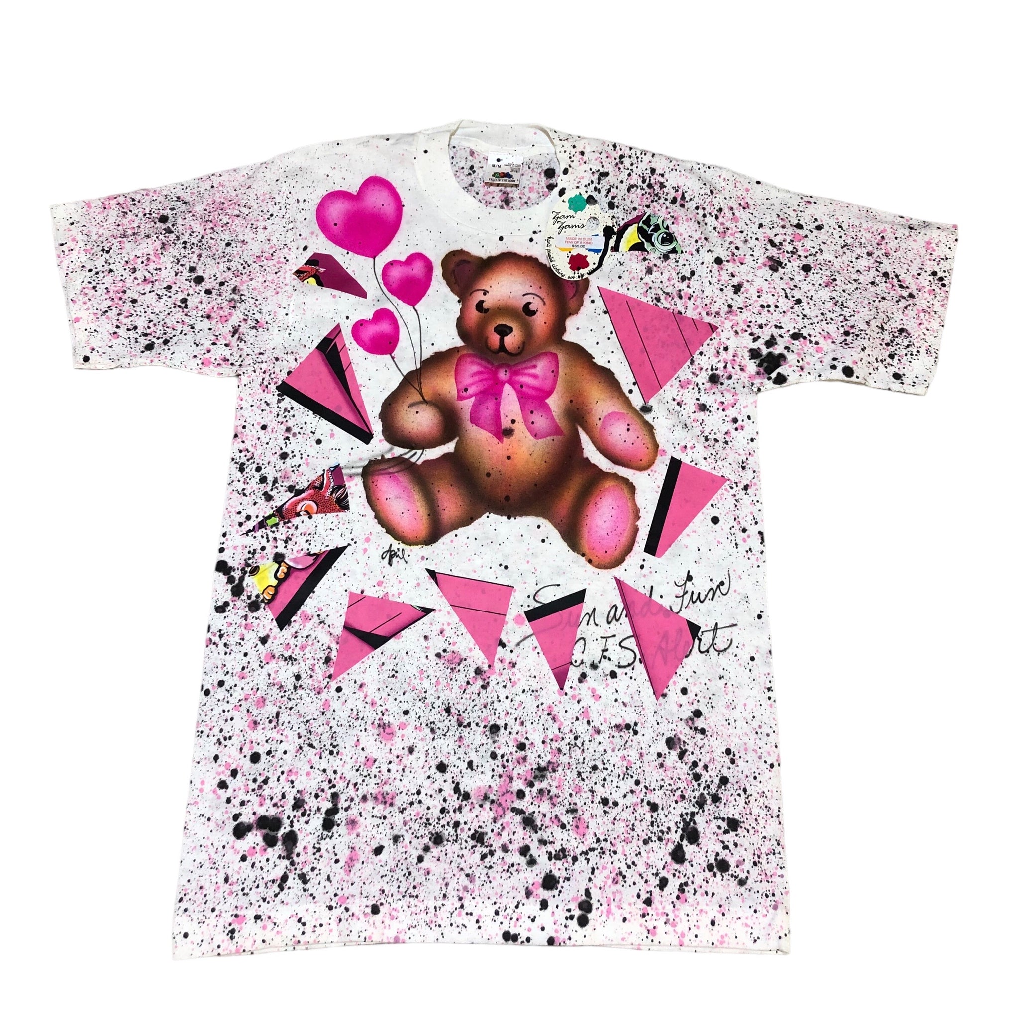 Teddy Heart Splatter T by Blim x Jam Jams