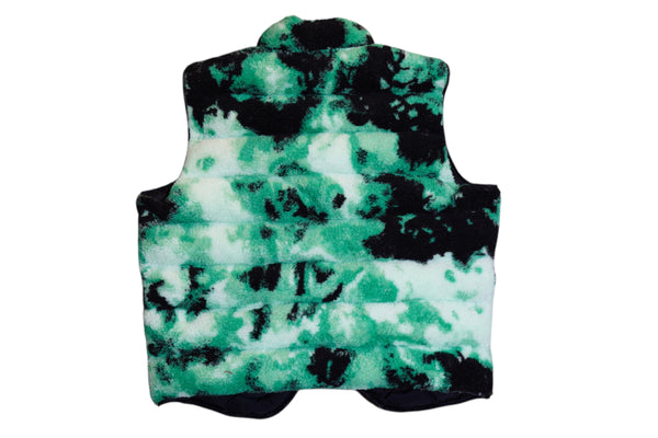 Fleece Camo Skeleton Puffer Vest