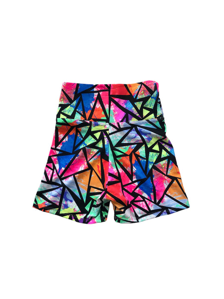 Blim Neon Printed Booty Shorts