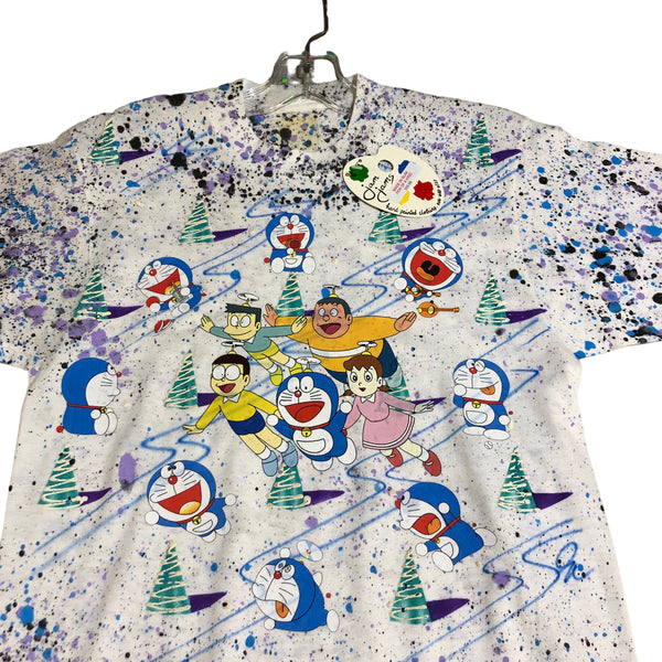 Hand Splatter Doraemon t shirt by Blim x JamJams