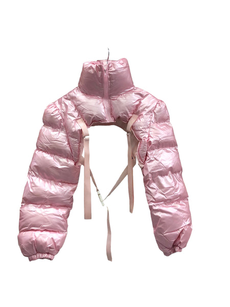 Back In Stock! Pink Shimmer Puffer Sleeve