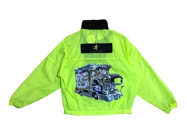 Vintage Neon Windbreaker Jacket