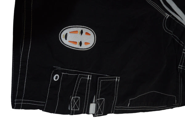 Hand embellished OOAK Black Shorts