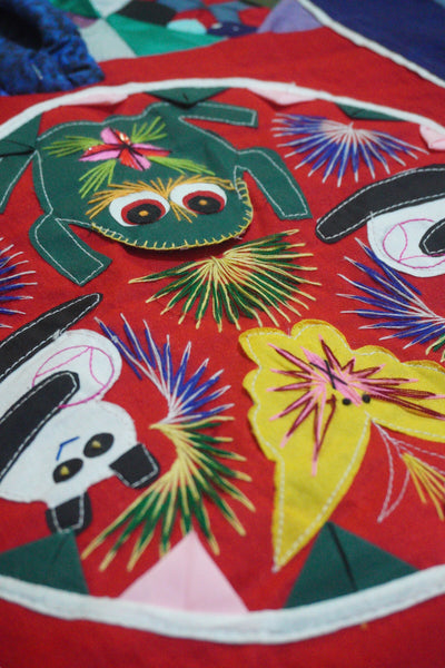 Blim Upcycled Woven Boho Poncho