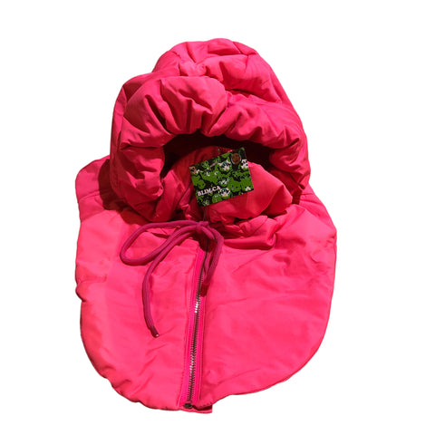 Custom Made Quilted Neon Pink Hood
