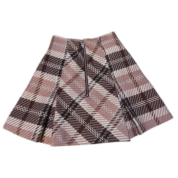 Lolita Style Cream Plaid Mini Skirt By Evelyn