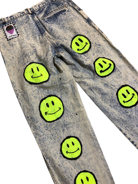 Hand Embellished Toy Story Upcycled denim by Zealot