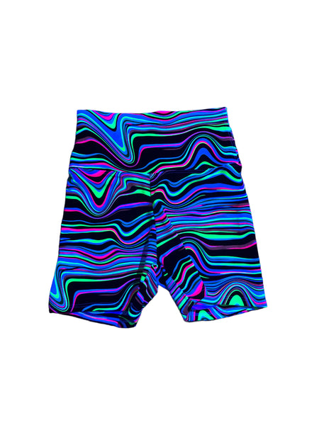 Blim Neon Printed Booty Shorts