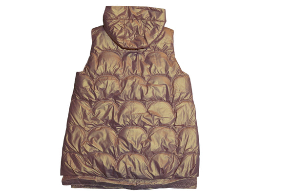 New Gold Down Puffer Long Vest