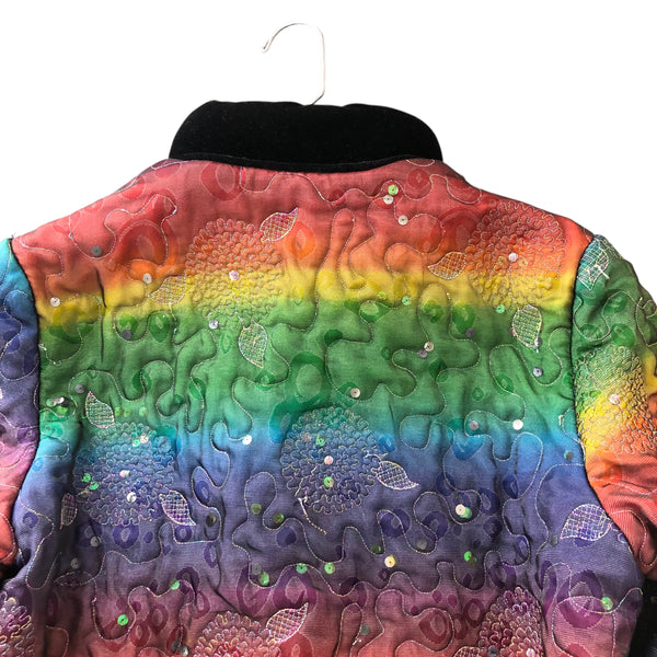 Rainbow Embellished Chinese Quilted Jacket