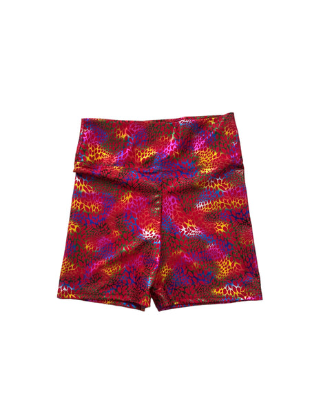 Blim Neon Printed Booty Shorts