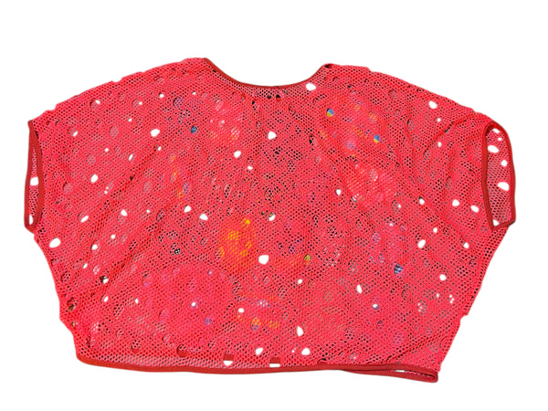 Hand Upcycled mesh Shirt by Zealot