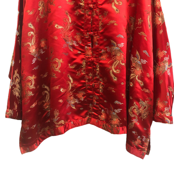 Gold Red Embellished Chinese Jacket