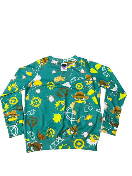 Hand Upcycled Sweets Collage sweater by Zealot