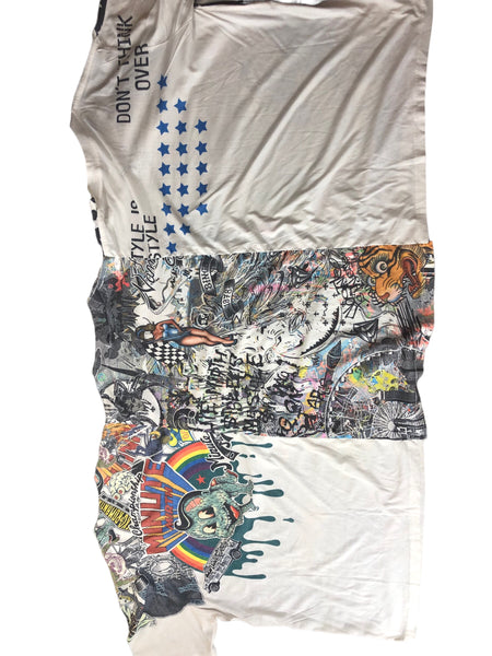 Hand Upcycled Get Along Shirt by Zealot