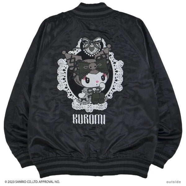 Kuromi Reversible Embellished Sukajan by Sanrio