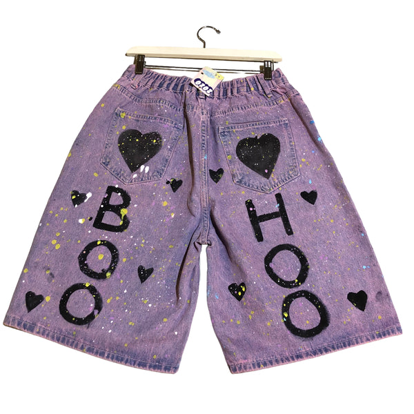 Hand Painted OOAK Denim Shorts by Prettyboy Spice for Blim