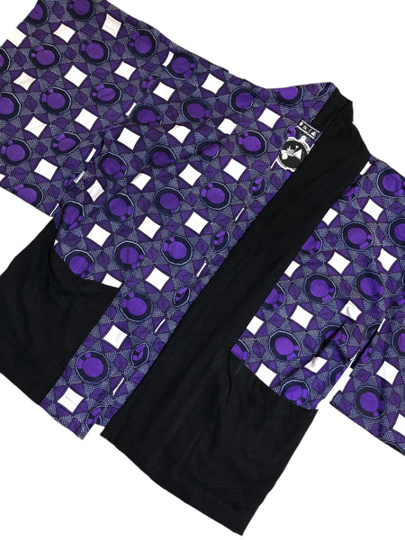 Few of a Kind Handmade Purple Print Haori by Blim